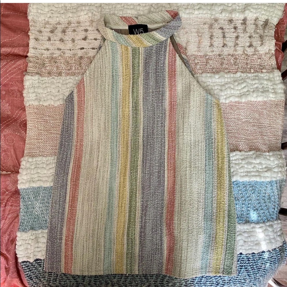 W5 Striped Sleeveless Tank